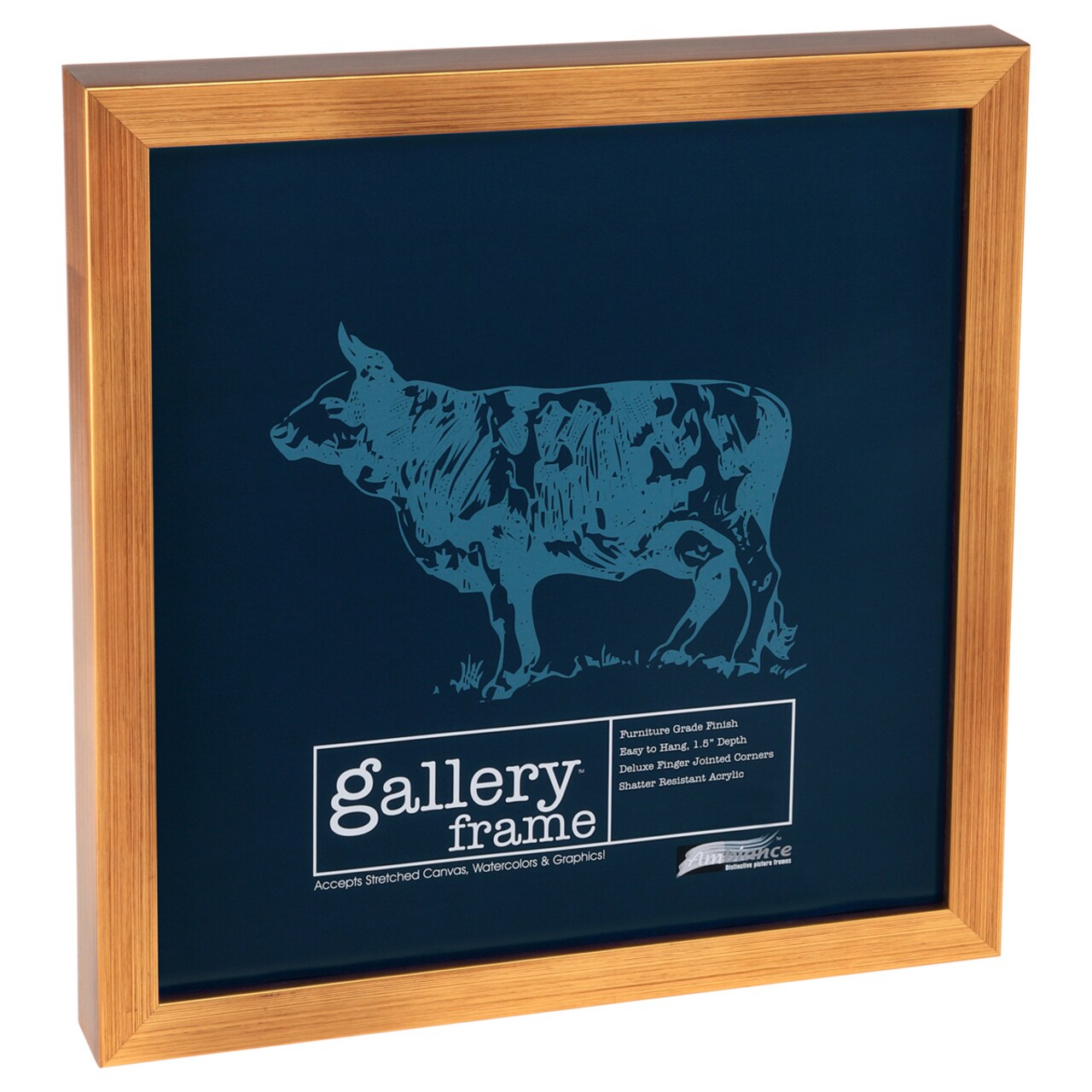 Ambiance Gallery Wood 1.5" Deep Picture Frame - Professional Quality Frames for Stretch Canvas, Artists, Display, Home Decor, & More!